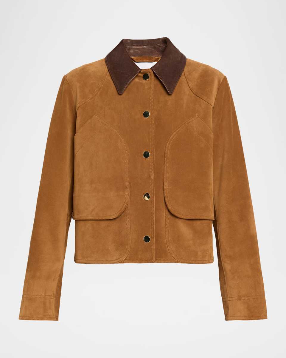 Walters Cropped Suede Jacket